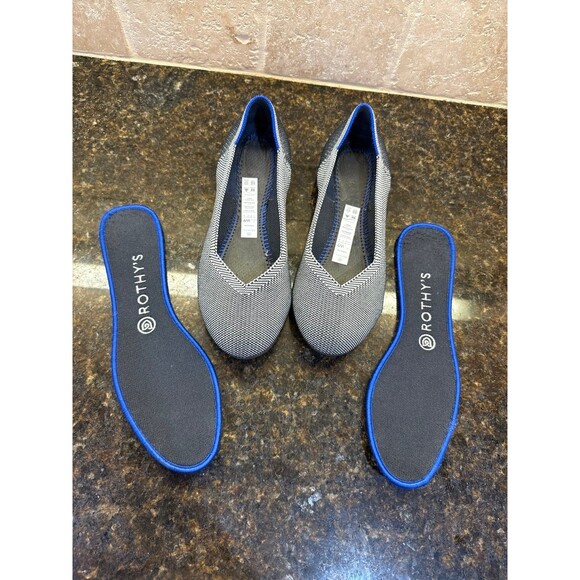 Rothy’s The Flat Grey Birdseye Round Toe Flats Size 9 EUC - Picture 5 of 7